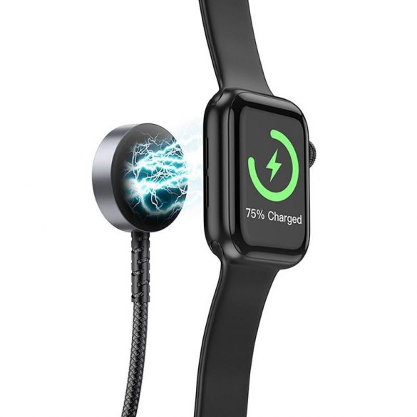 Incarcator wireless HOCO 2in1 pentru Apple Watch + cablu de incarcare pentru Iphone CW54 negru