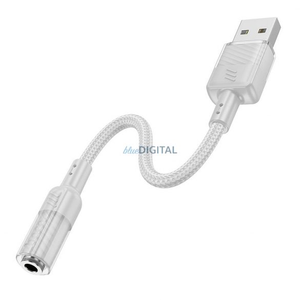 Adaptor HOCO AUX USB la Jack 3,5mm (femă) Spirit LS37 gri