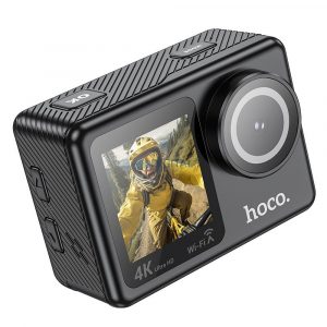 Cameră sport HOCO cu ecran dublu 1,3" + 2" DV101 negru