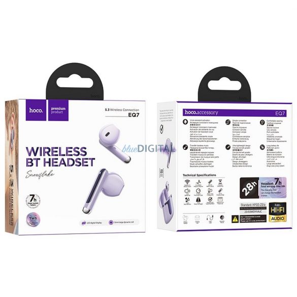 Căști wireless HOCO TWS EQ7 violet