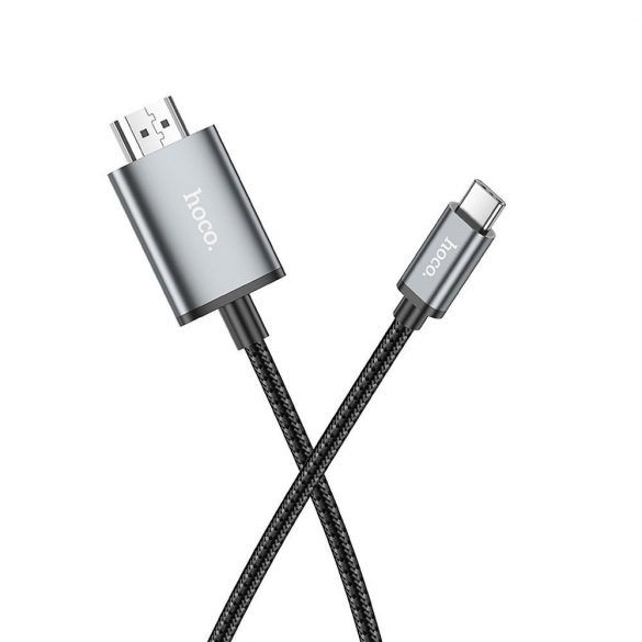 Cablu HOCO Tip C la HDMI 4K 30Hz UA27 2 m gri metal