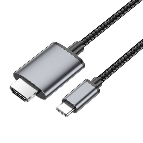 Cablu HOCO Tip C la HDMI 4K 30Hz UA27 2 m gri metal