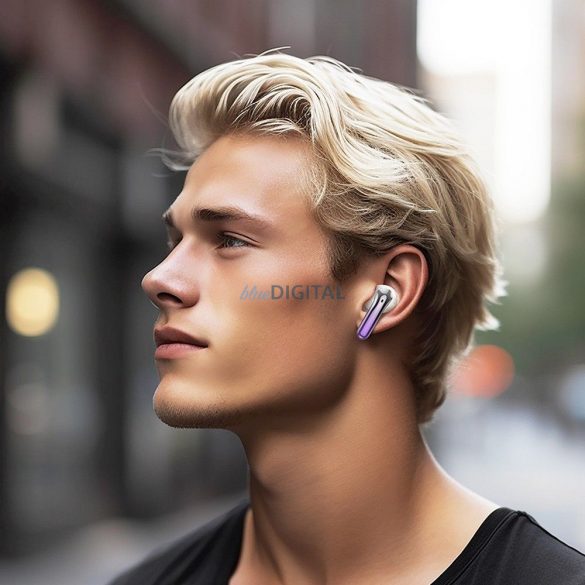 Căști wireless HOCO bluetooth TWS ANC+ENC EQ16 violet glazură