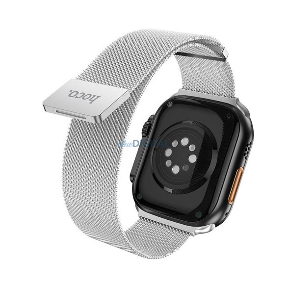 Curea magnetică din oțel inoxidabil HOCO pentru Apple Watch 42 / 44 / 45 /49 mm AS101 argintiu