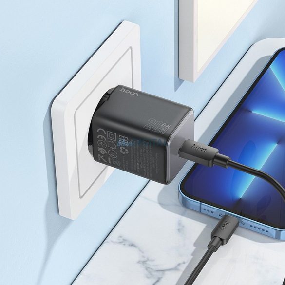 Incarcator de perete HOCO Tip C QC PD 20W N40 negru