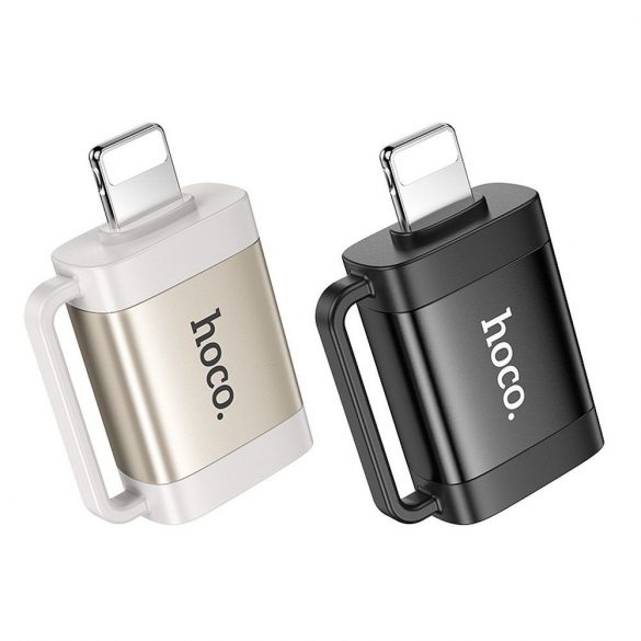 Adaptor HOCO OTG Lightning (mascul) la USB A (fema) UA31A negru