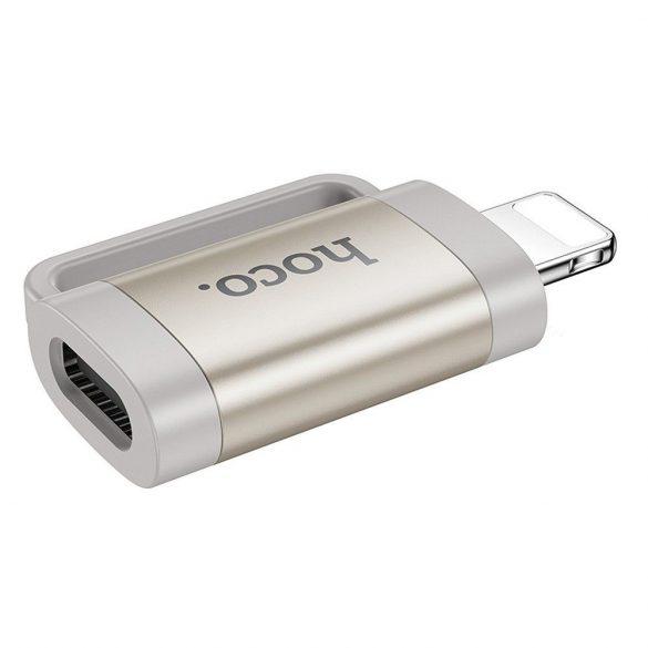 Adaptor HOCO OTG Lightning (mascul) la Tip C (femă) 2A UA31B gri