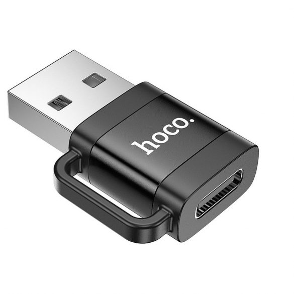 Adaptor HOCO OTG USB A (mascul) la tip C (femă) 3A UA31D negru