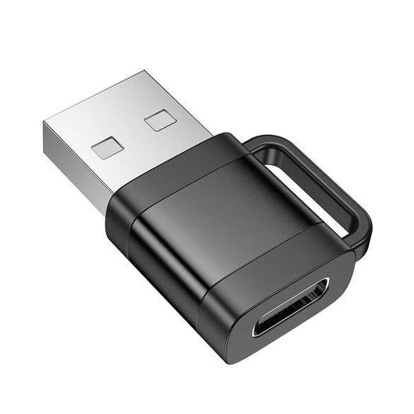 Adaptor HOCO OTG USB A (mascul) la tip C (femă) 3A UA31D negru