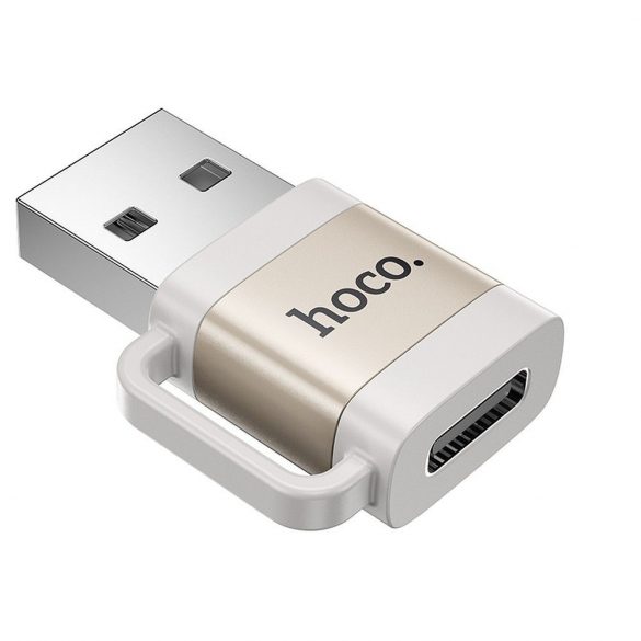 Adaptor HOCO OTG USB A (mascul) la tip C (femă) 3A UA31D gri