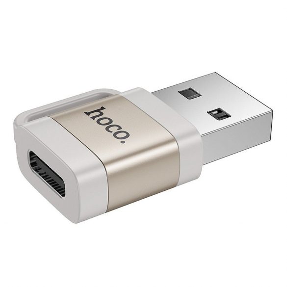 Adaptor HOCO OTG USB A (mascul) la tip C (femă) 3A UA31D gri