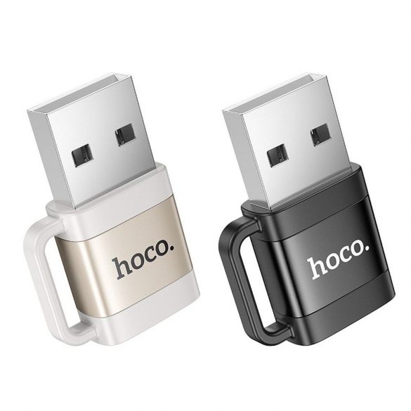 Adaptor HOCO OTG USB A (mascul) la tip C (femă) 3A UA31D gri