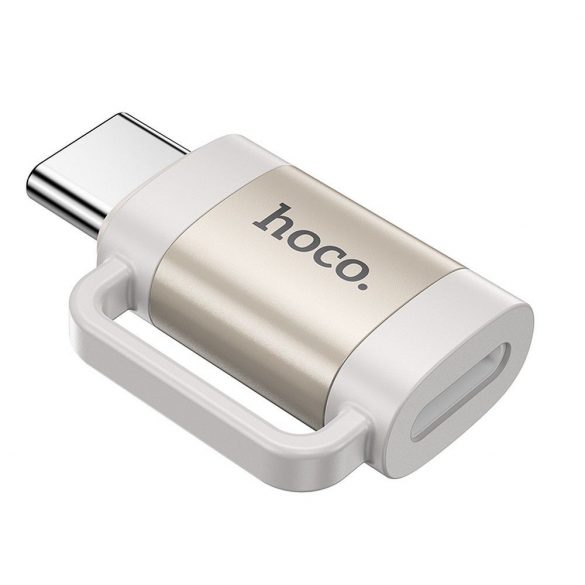 Adaptor HOCO OTG tip C (mascul) la Lightning (femă) 3A UA31E gri