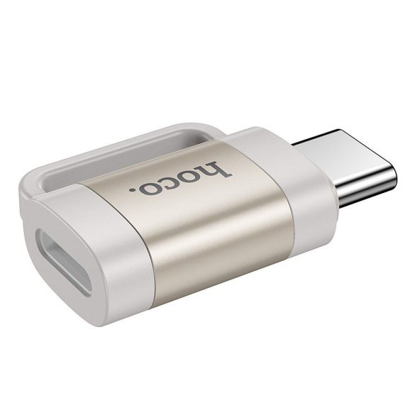 Adaptor HOCO OTG tip C (mascul) la Lightning (femă) 3A UA31E gri