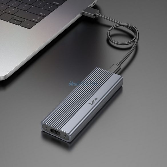 HOCO Carcasă pentru unități SSD M.2 SATA M key B+M key până la 4TB USB A USB3.2 / 6GBps HB47 gri metalic