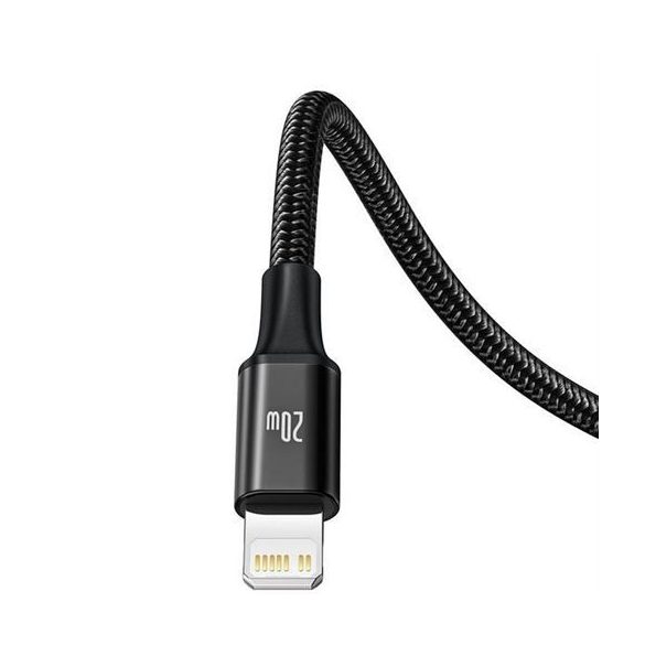 Cablu BASEUS 3in1 Tip C la Micro USB / Lightning / Tip C 20W CAMLT-SC01 1,5 m negru