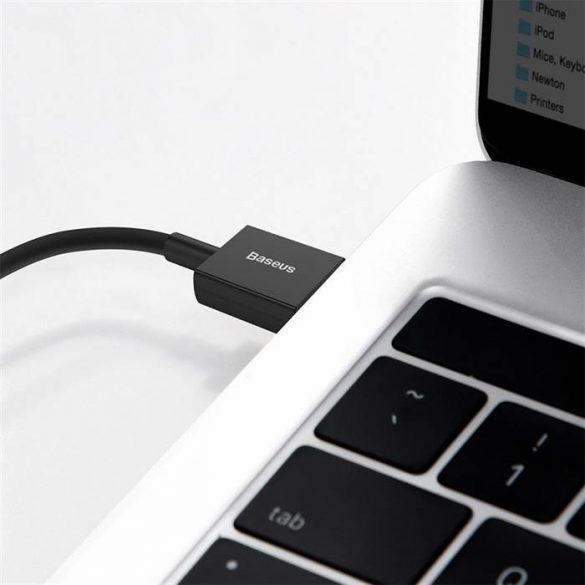 BASEUS cablel USB către Apple Lightning 8 pini 2,4A Superior Series Fast Charging CALYS-A01 1 metru negru