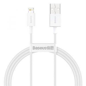 BASEUS cablel USB către Apple Lightning 8 pini 2,4A Superior Series Fast Charging CALYS-A02 1 metru alb