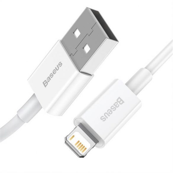 BASEUS cablel USB către Apple Lightning 8 pini 2,4A Superior Series Fast Charging CALYS-A02 1 metru alb