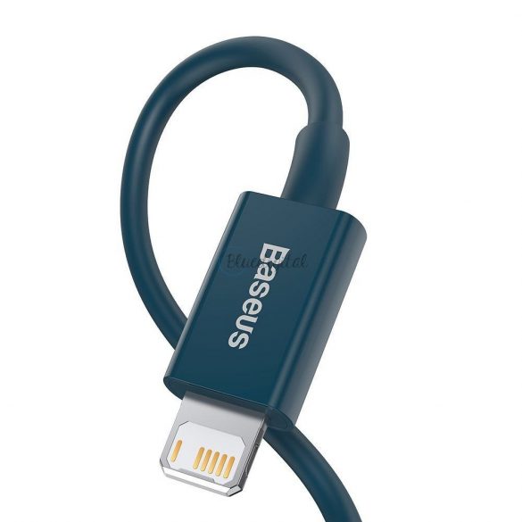 Cablu BASEUS USB la Apple Lightning 8-pini 2,4A Încărcare rapidă superioară CALYS-C03 2m albastru