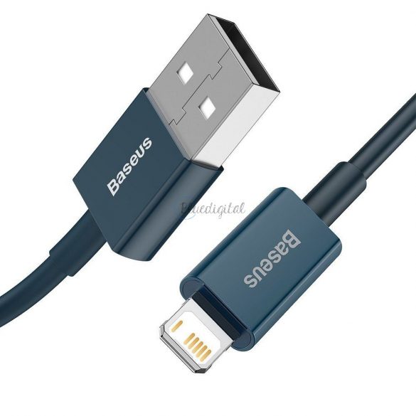 Cablu BASEUS USB la Apple Lightning 8-pini 2,4A Încărcare rapidă superioară CALYS-C03 2m albastru