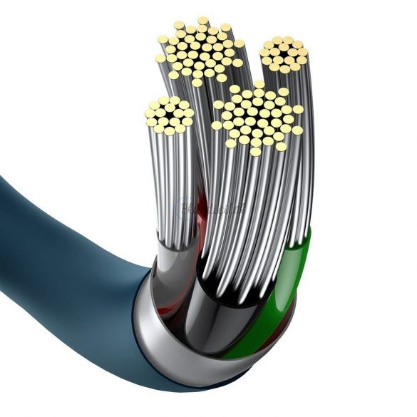 Cablu BASEUS USB la Apple Lightning 8-pini 2,4A Încărcare rapidă superioară CALYS-C03 2m albastru