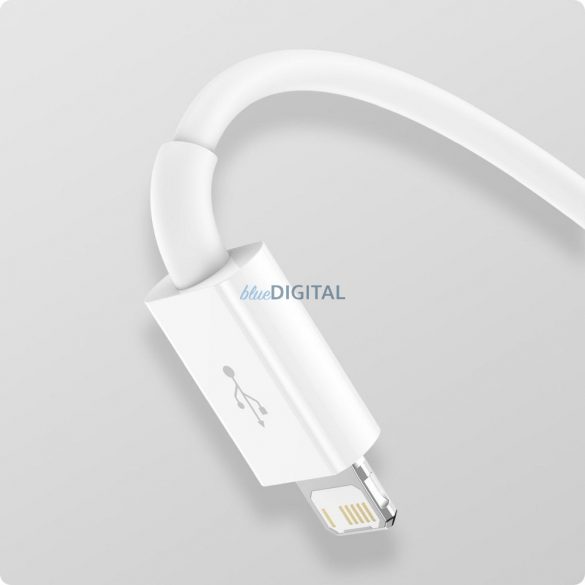 Baseus CAMLTYS-02 Cablu USB-A - Type-C/Lightning/micro USB 3.5A 1.5m - alb