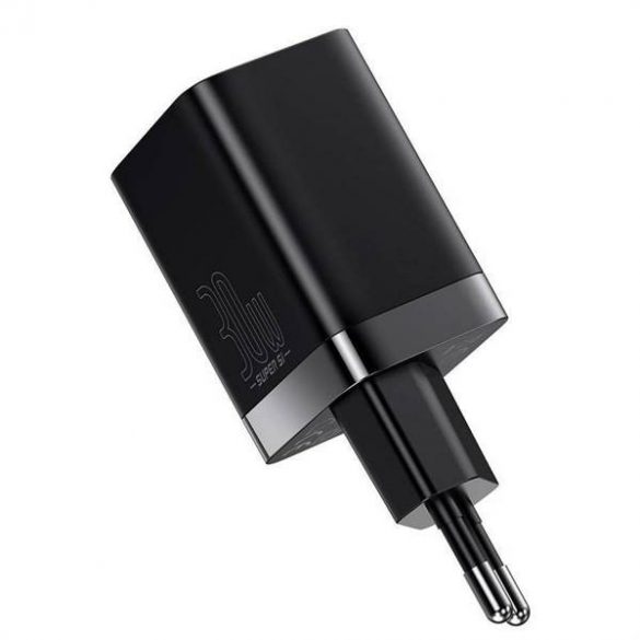 Încărcător BASEUS USB + Tip C Super Si Pro PD 30W negru CCSUPP-E02/CCCJG30UE