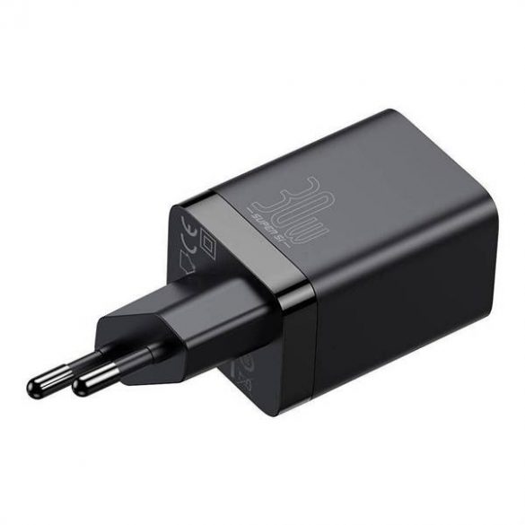 Încărcător BASEUS USB + Tip C Super Si Pro PD 30W negru CCSUPP-E02/CCCJG30UE