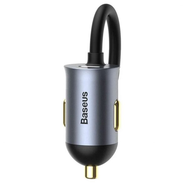 BASEUS încărcător auto multi-port Fast Charge 120W 2x USB 2x tip C gri CCBT-A0G