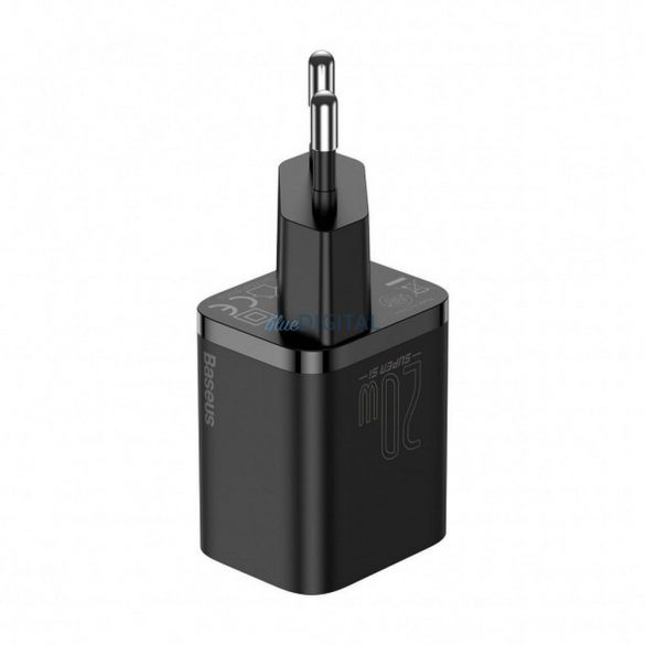 Încărcător de voiaj BASEUS Tip C + cablu tip C la iPhone Lightning 8-pini Super Si PD 20W negru TZCCSUP-B01/CCCJGCE-D