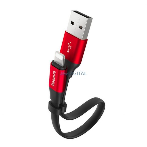 Cablu BASEUS USB A la Lightning 2A Nimble CALMBJ-B91 0,23 m negru roșu