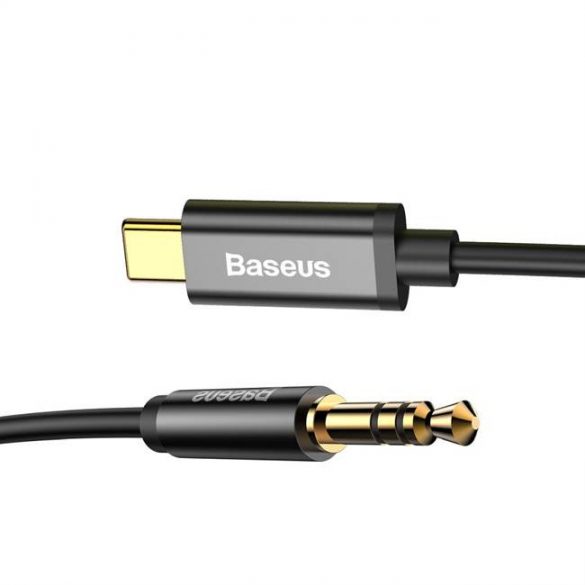 Cablu audio BASEUS Yiven Type-C tată la 3,5 tată M01 negru CAM01-01