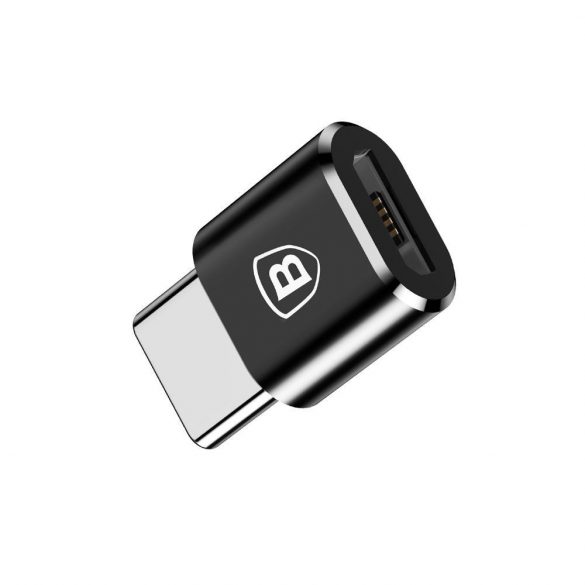 Adaptor BASEUS Micro USB la tip C negru