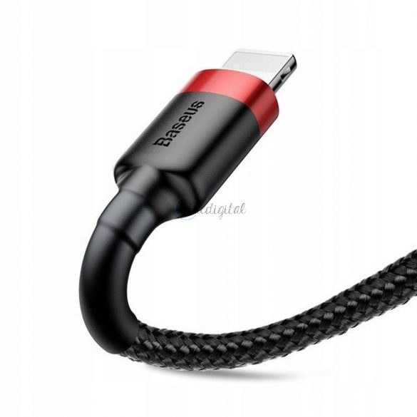 Cablu BASEUS USB la Apple Lightning 8-pini 2,4A Cafule CALKLF-A19 0,5m roșu-negru