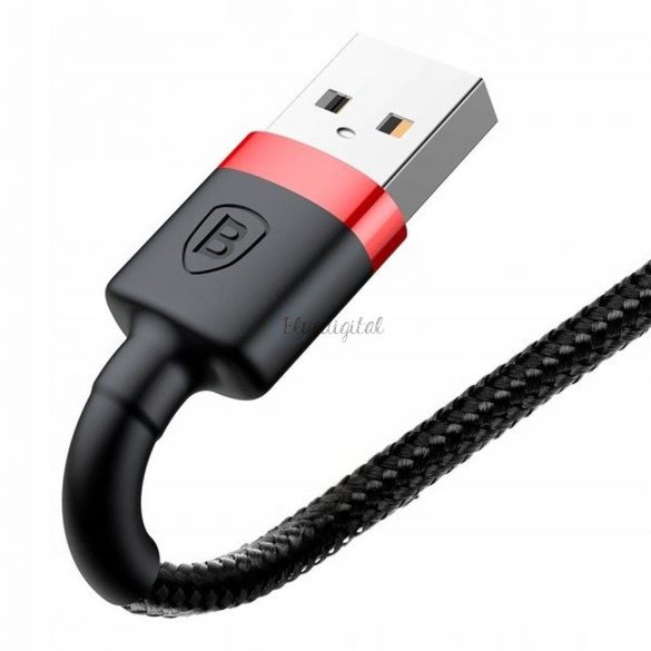 Cablu BASEUS USB la Apple Lightning 8-pini 2,4A Cafule CALKLF-A19 0,5m roșu-negru