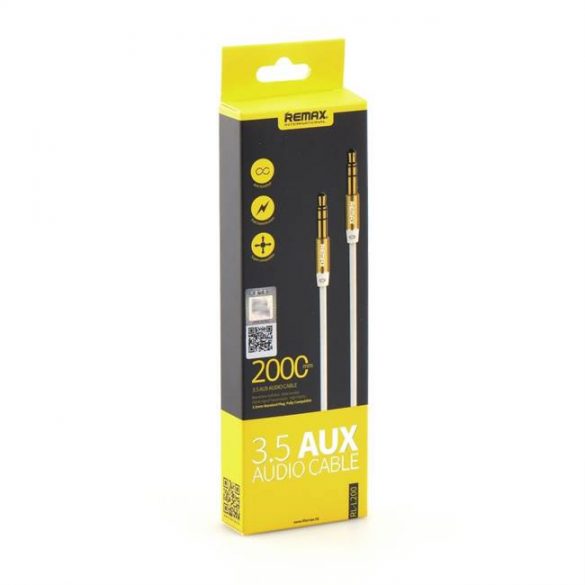 REMAX 3.5mm Aux Jack Cable L200 2m alb