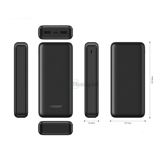 Power Bank VEGER A20 - 20 000mAh negru