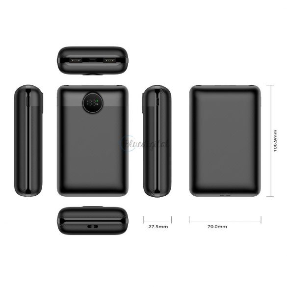 Power Bank VEGER S20 - 20 000mAh LCD Quick Charge PD22,5W negru