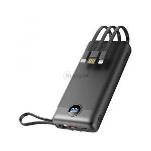 Power Bank VEGER C20 - 20 000mAh (Micro + Typ C + Lightning 8-pin) negru