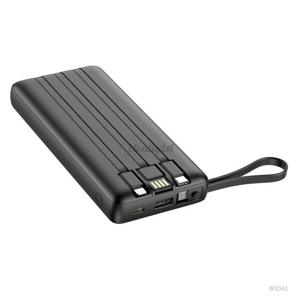 Power Bank VEGER C20 - 20 000mAh (Micro + Typ C + Lightning 8-pin) negru