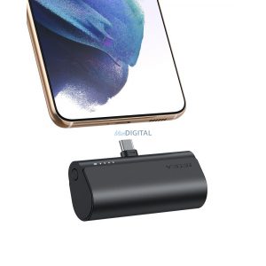 Power Bank VEGER PlugOn - 5000mAh cu încorporat pentru Tip C PD20W negru (W0556P)