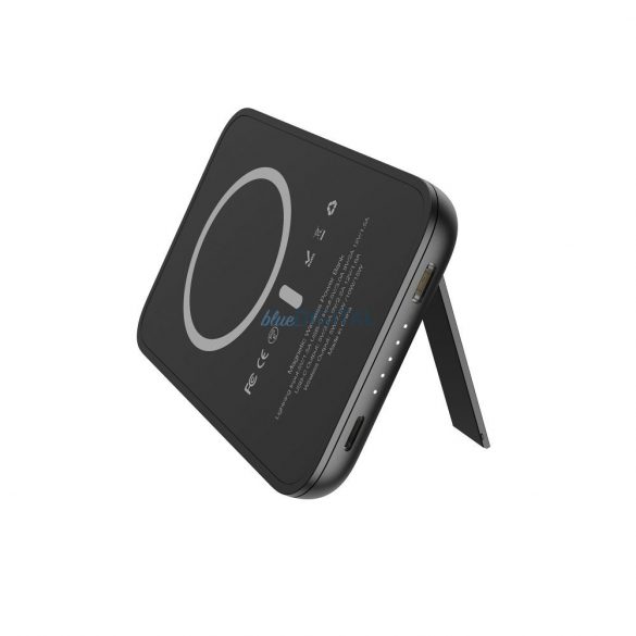 Power Bank VEGER MagOn cu suport pentru încărcare wireless MagSafe 15W- 5 000mAh PD20W negru (V0553P)