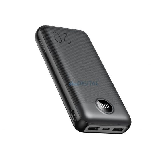 Power Bank VEGER L20S - 20 000mAh LCD Quick Charge PD20W negru (VP2039PD)