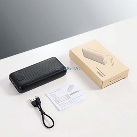 Power Bank VEGER L20S - 20 000mAh LCD Quick Charge PD20W negru (VP2039PD)