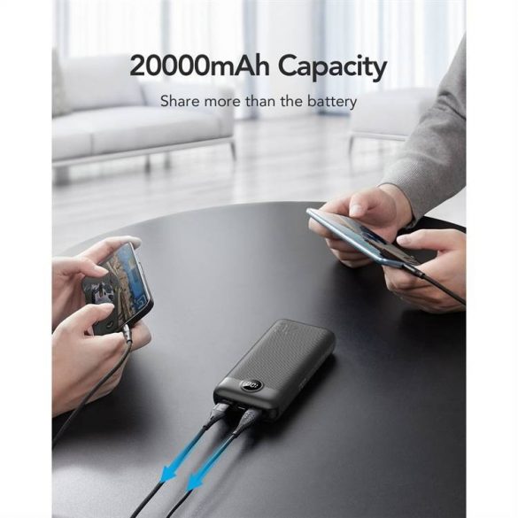 Power Bank VEGER L20S - 20 000mAh LCD Quick Charge PD20W alb (VP2039PD)