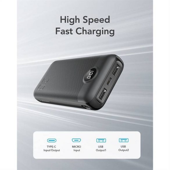 Power Bank VEGER L20S - 20 000mAh LCD Quick Charge PD20W alb (VP2039PD)