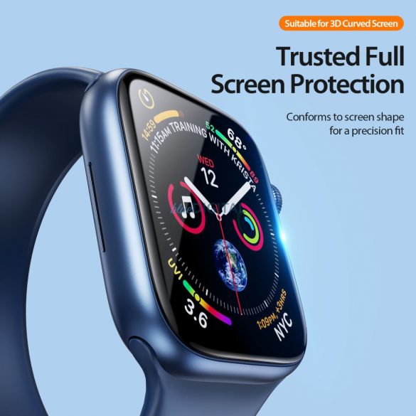 Dux Ducis LCD PMMA ecran protector cu margine neagră Apple Watch 10 42mm - 2 bucăți