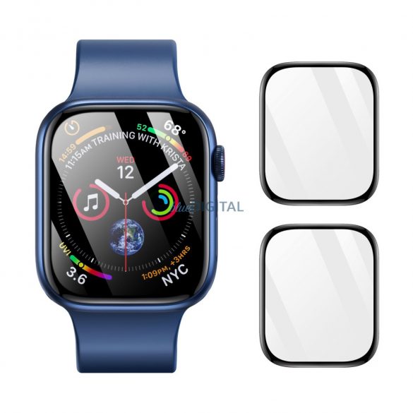 Dux Ducis LCD PMMA ecran protector cu margine neagră Apple Watch 10 46mm - 2 bucăți