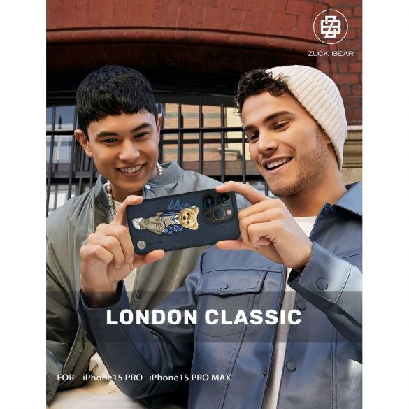 Geantă Zuck Bear Londol Classic pentru iPhone 15 Pro - model "Westminster ace"